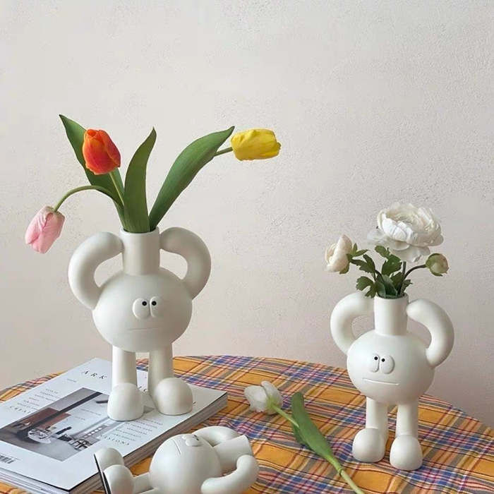 Cute Mr. Big Toe Ceramic Mini Vase