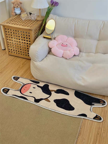 Cute Cow Full Body Shape Long Door Entrance & Bathroom Mat