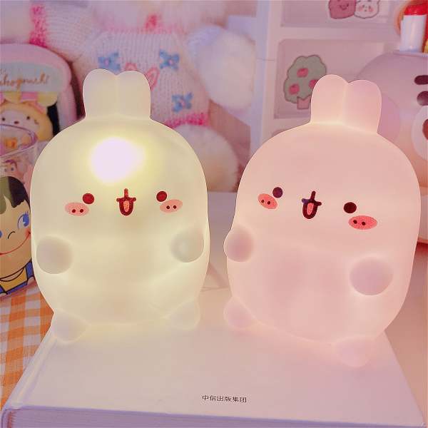 Kawaii Bunny Rabbit Silicone LED Bedside Night Light