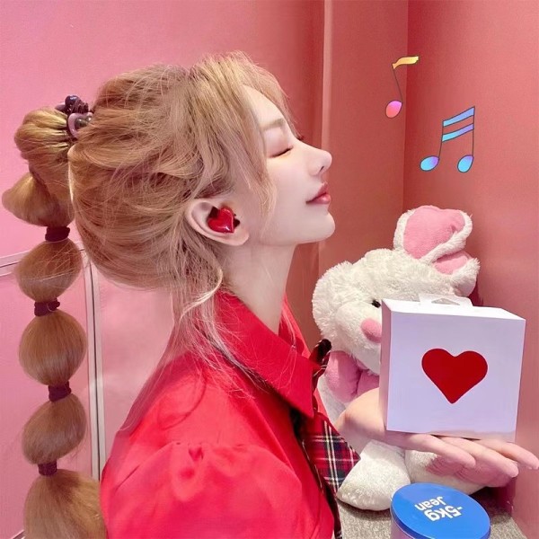Heartbuds Heart Wireless Earphones Headphones Bluetooth Earbuds Gifts for Girlfriend Her