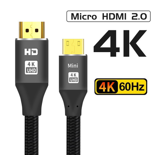 HDMI to Mini HDMI Cable 4K 60Hz High Speed HDMI 2.0 Cord by VEASOON