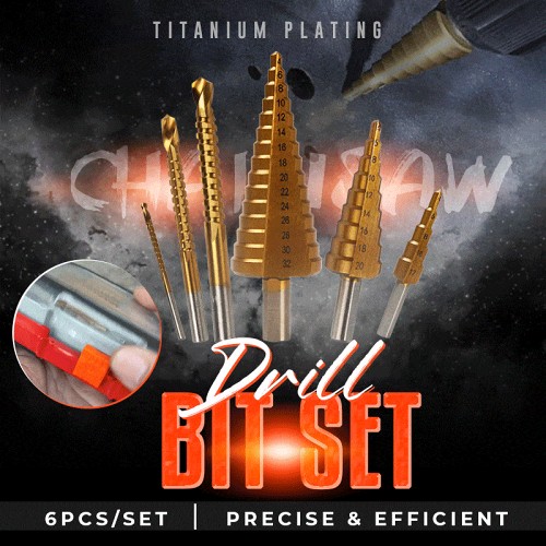 Titanium Plating Drill Bit Set(6pcs)
