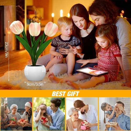 CasaVerde | LED Tulip Bloom Table Lamps
