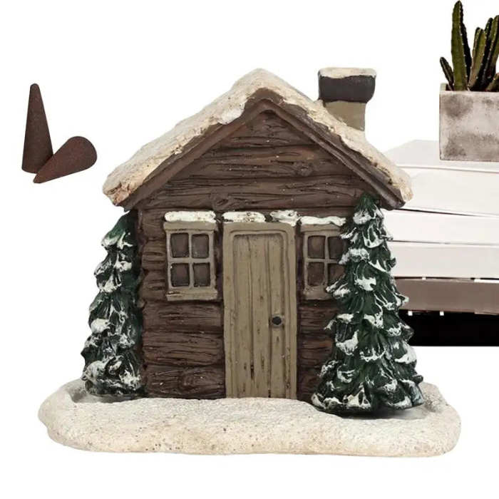 Log Cabin Incense Burner