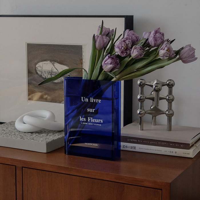 Books About Flowers Book Vase