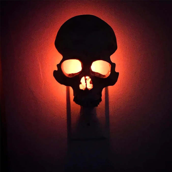Halloween Atmosphere Lights Human Skull Lamp
