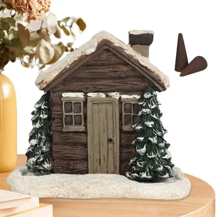 Log Cabin Incense Burner