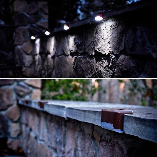 LED Solar Lamp Path Staircase Outdoor Waterproof Wall Light