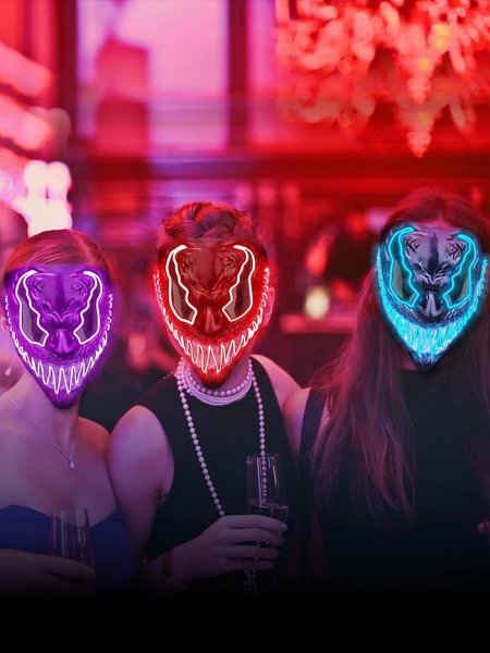 Original Costume Led Light Up MASK