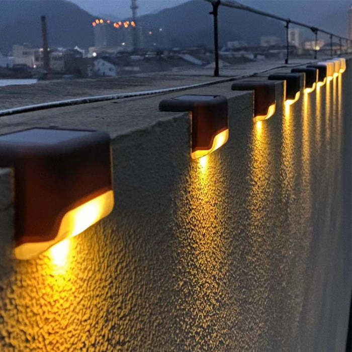 LED Solar Lamp Path Staircase Outdoor Waterproof Wall Light