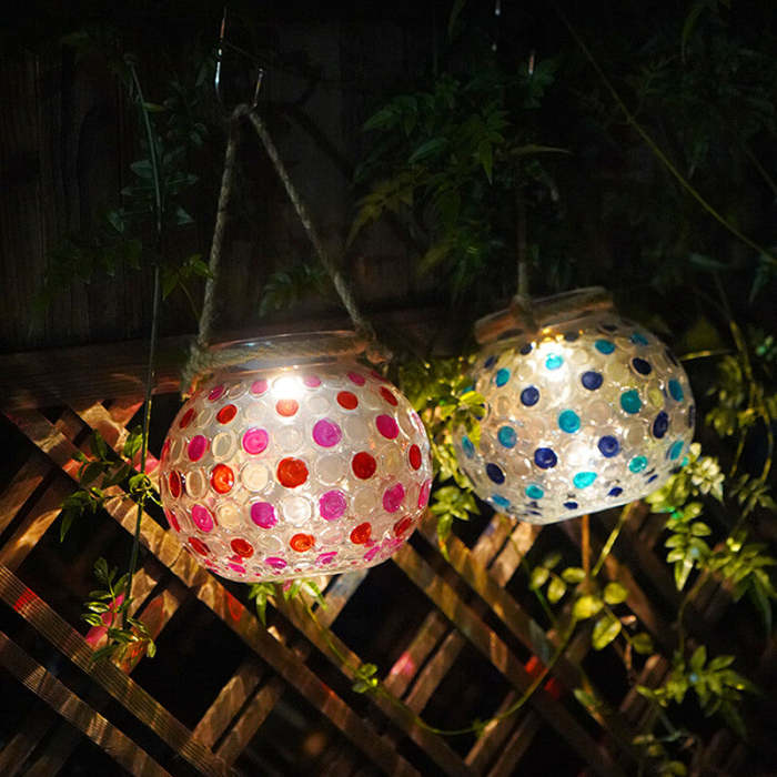 Solar Polka Dot Outdoor Decorative Light