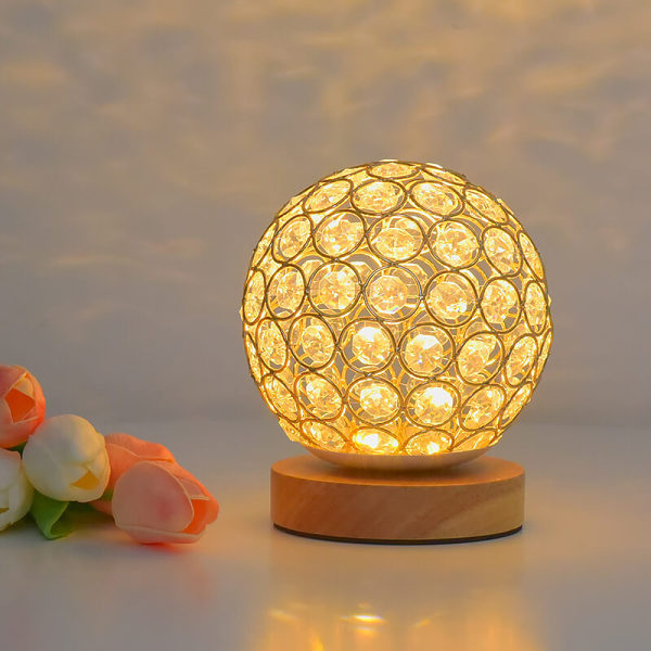 Hollow Crystal Desk Lamp