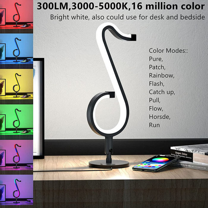 Musical Note RGB Symphony Table Lamp