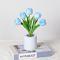 5 flowers-light blue