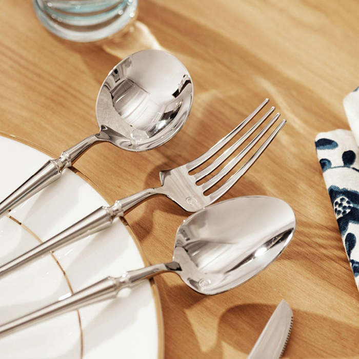 Elegant Stainless Steel Flatware 4 Pcs Set