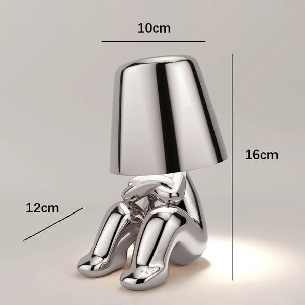 Cute Humanoid Touch Resin Night Light