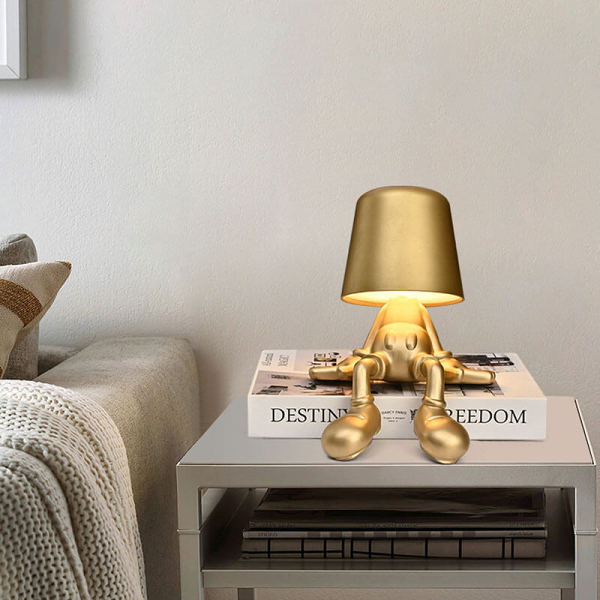 Little Golden Man Touch Charging Desk Lamp