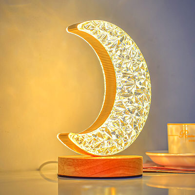 Crystal Star Moon Night Light by Veasoon