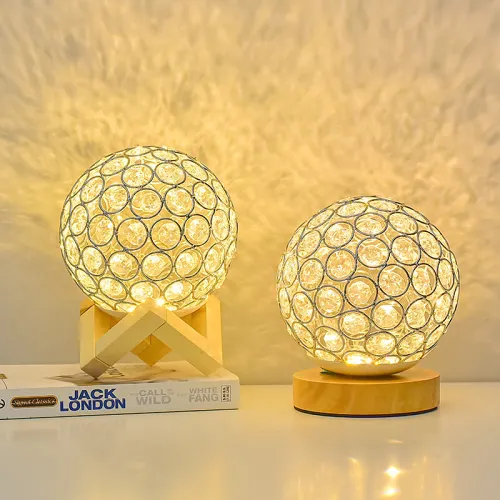 Hollow Crystal Desk Lamp