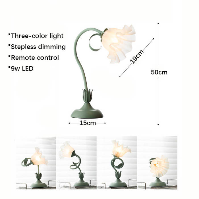 New Style Romantic Flower Table Lamp