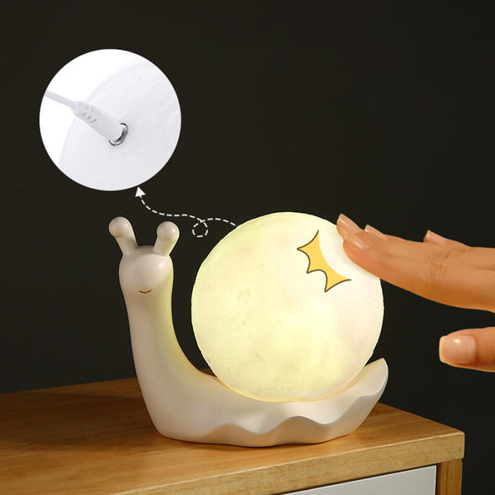 Small Snail Moon Lamp Ornament