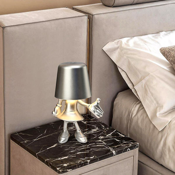 Little Golden Man Touch Charging Desk Lamp