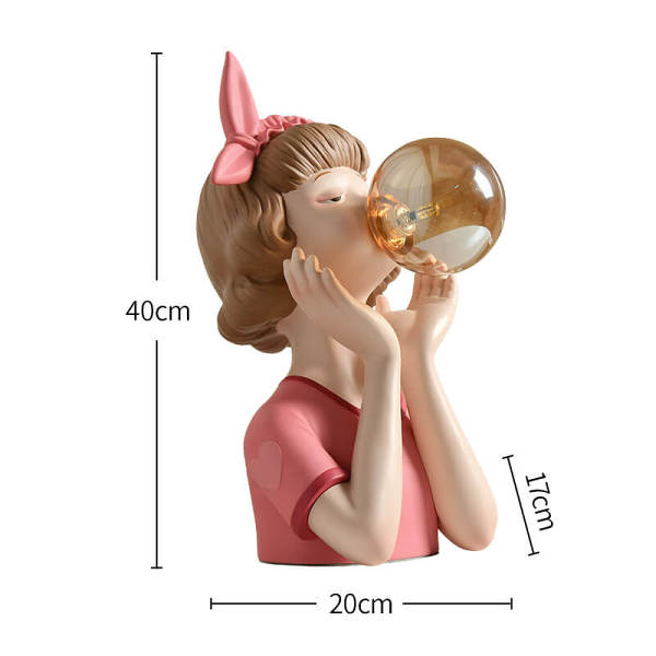 Cute Girl Resin Decoration