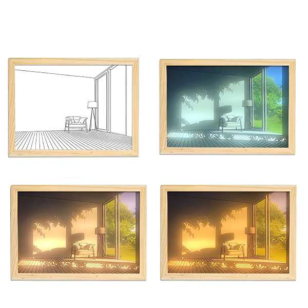 Luminous Landscapes Light Art Decor by Veasoon