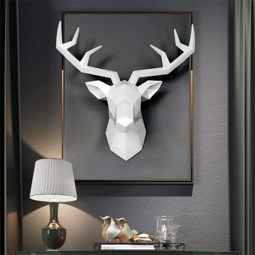3D Deer Head Wall Statue by Veasoon