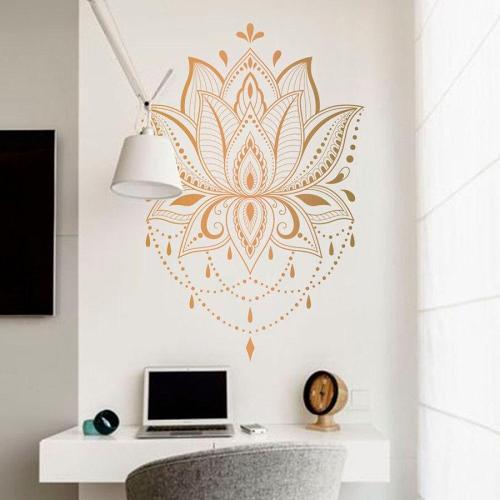 Lotus Mandala Wall Decal by Veasoon