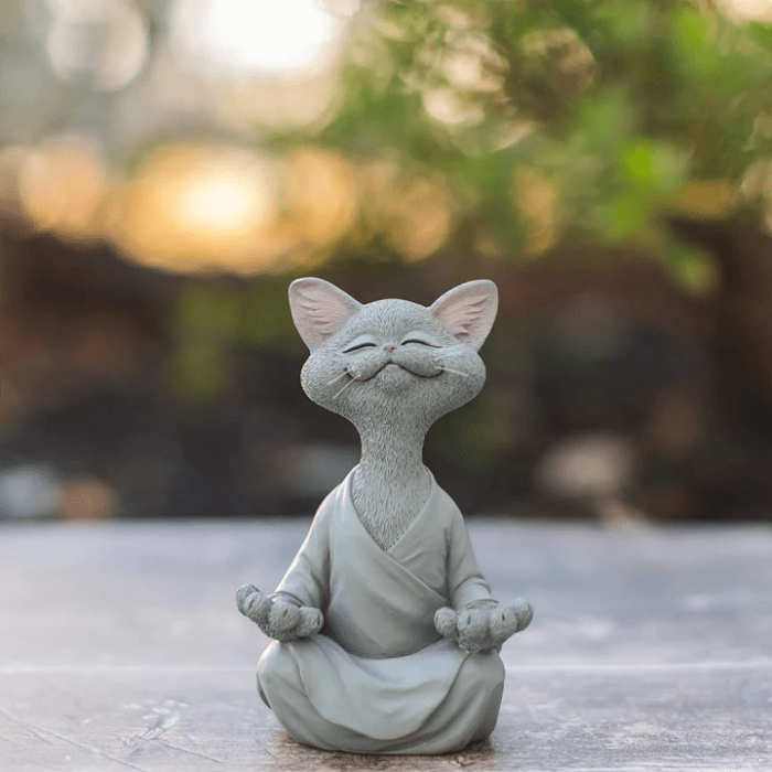 Zen Cat Buddha by Veasoon