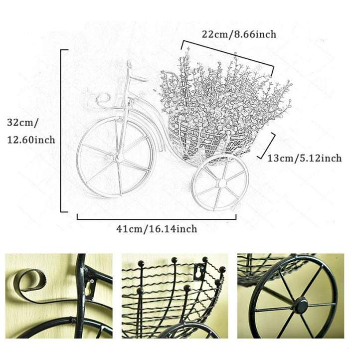 Bicycle Hanging Flower Basket by Veasoon