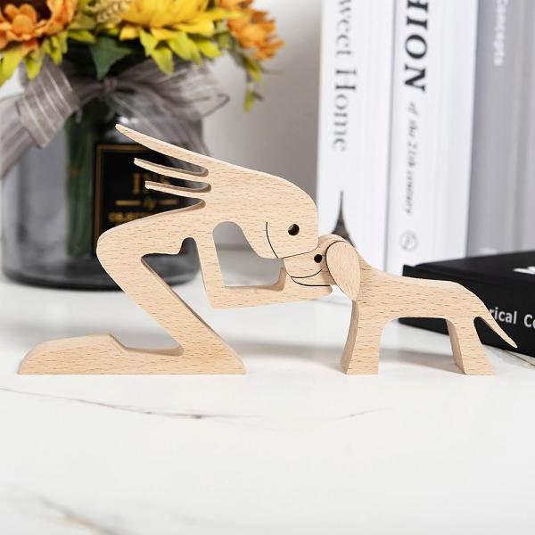 Unconditional Love Wood Figurine by Veasoon