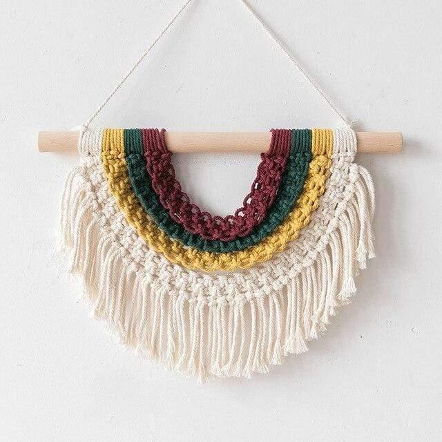 Adana Macrame Hanging Wall Art by Veasoon