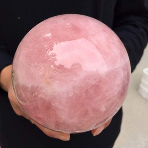 Rose Quartz Sphere Crystal by Veasoon