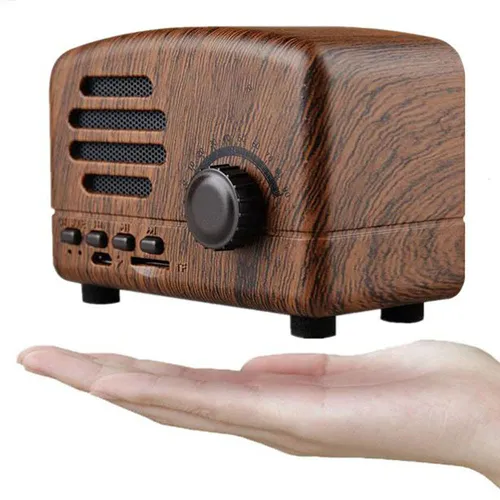 Retro Mini Vintage Walnut Wireless Bluetooth Speaker