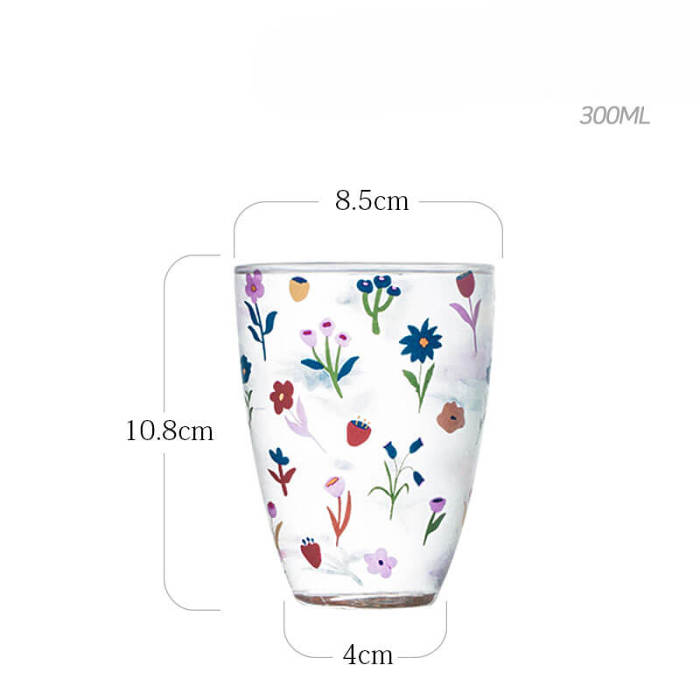 Spring Floral Glass