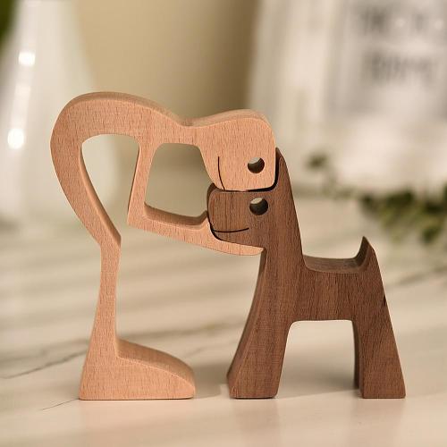 Unconditional Love Wood Figurine by Veasoon