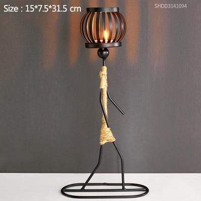 Handmade Figurines Metal Candlesticks by Veasoon