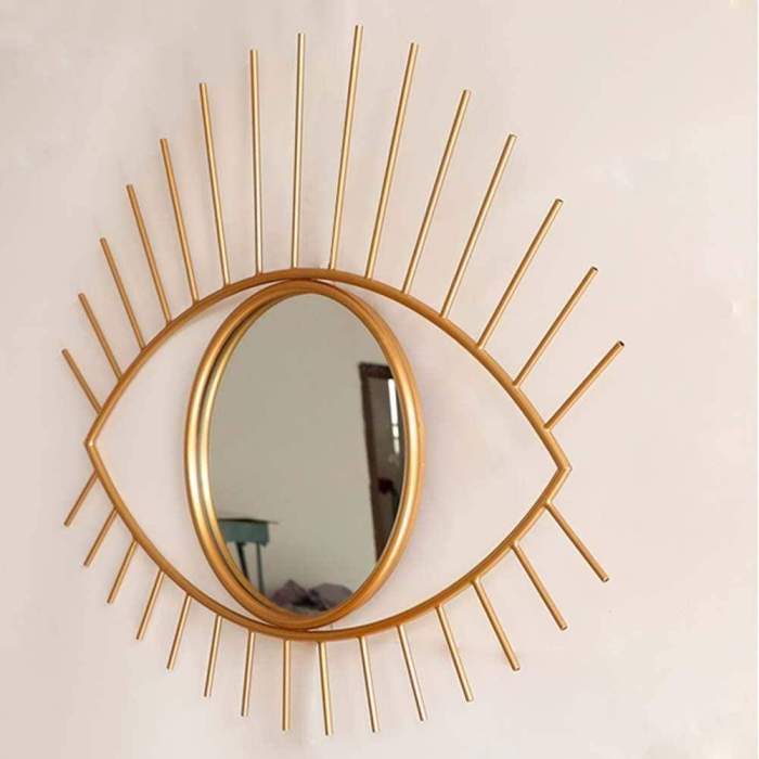 Gilt Eye Glam Accent Mirror by Veasoon