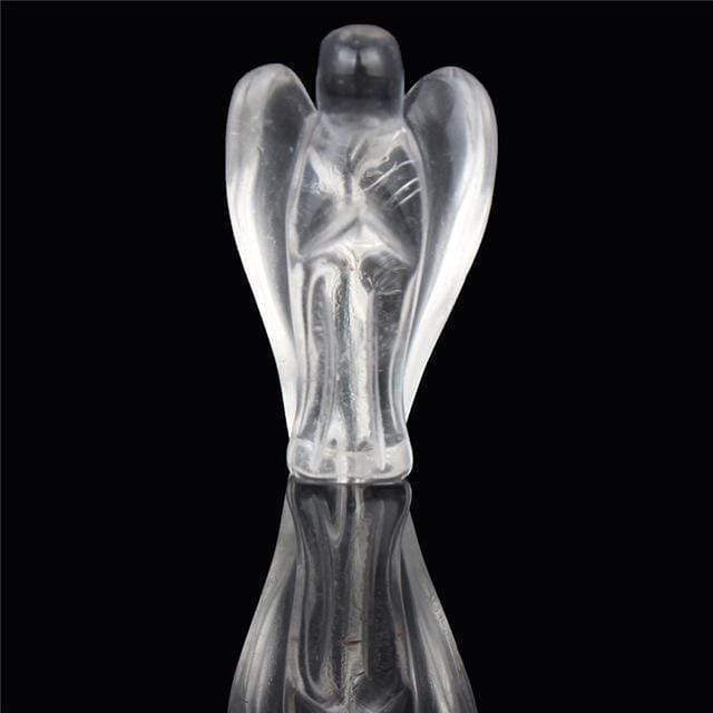 Natural Crystal Guardian Angel Carving by Veasoon