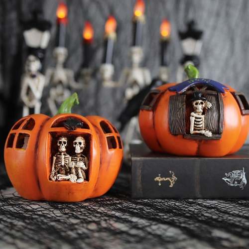Skeletons' Pumpkin Hideout by Veasoon