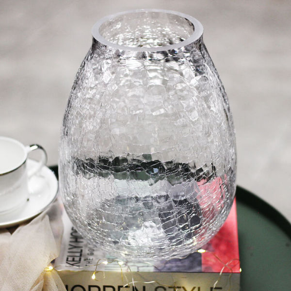 Ice Flower Glass Vase