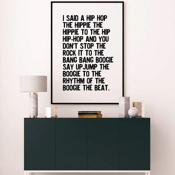 Hippie To The Hip-Hop Wall Poster by Veasoon