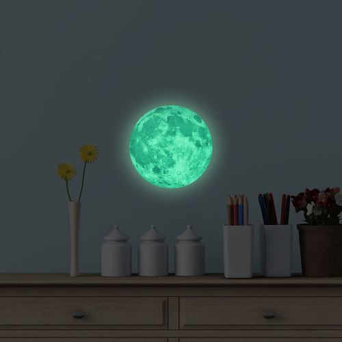 Glow in the Dark Moon Wall Sticker by Veasoon