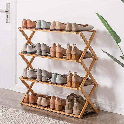 Bamboo Household Foldable Rack by Veasoon