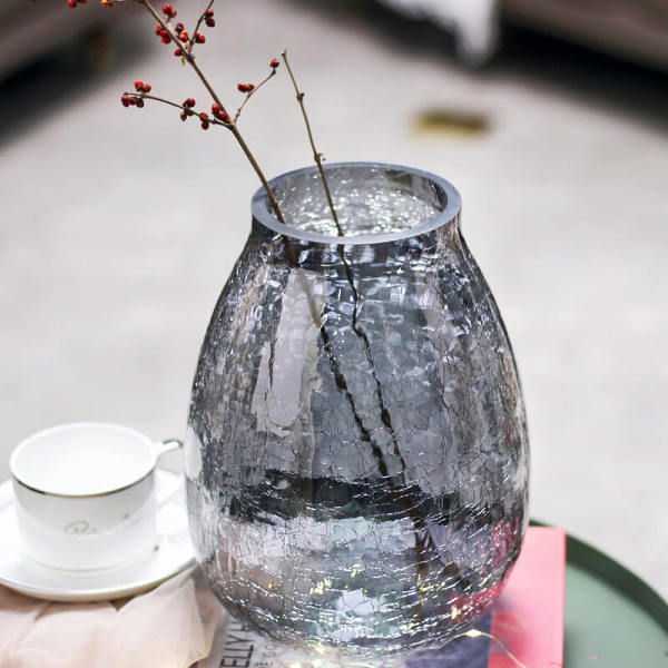 Ice Flower Glass Vase