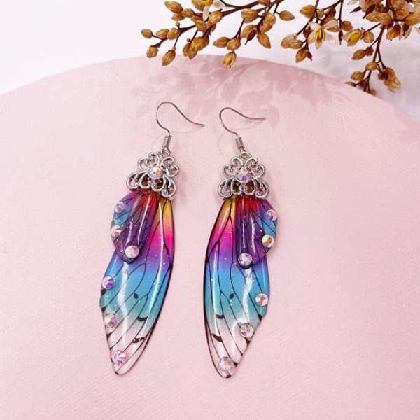 Fairy Wings Earrings Colorful Edition