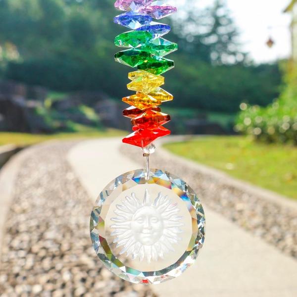 Handmade Crystal Glass Chakra Charm by Veasoon