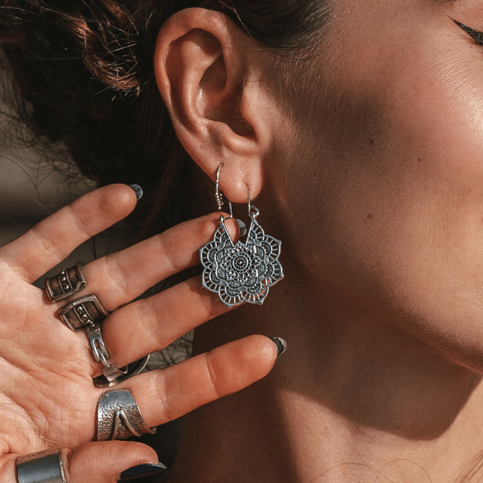 Mandala Drop Earrings